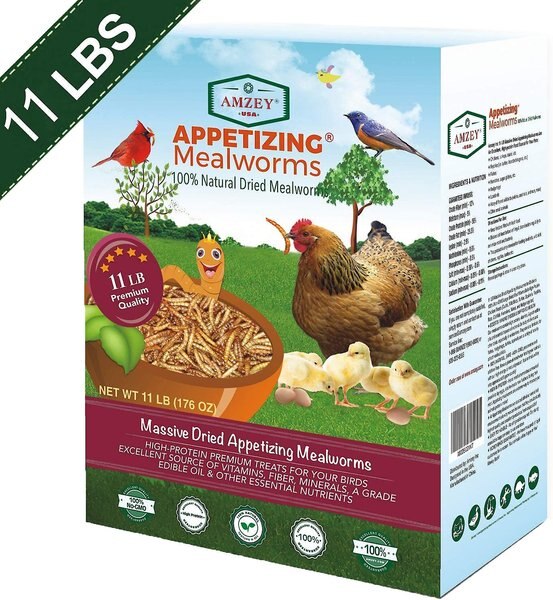 Amzey Appetizing Mealworms Poultry Treats