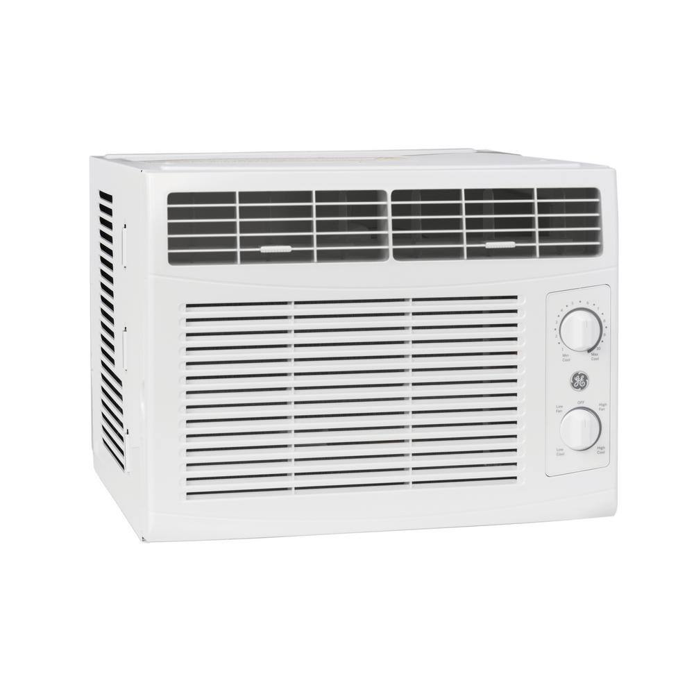 GE 5000 BTU 115-Volt Window Air Conditioner for 150 sq. ft. Rooms in White AHTC05AA