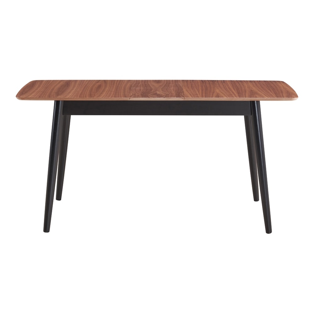 ACME Lanae Dining Table with Butterfly Leaf in Natural and Black