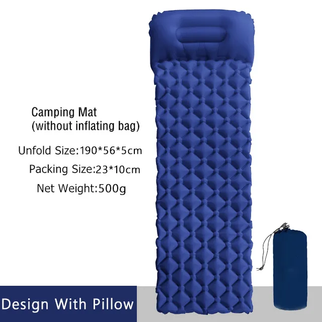 Outdoor Inflatable Camping Sleeping Pad Mat Waterproof Lightweight Inflataing Air Mattress for Camping Hiking