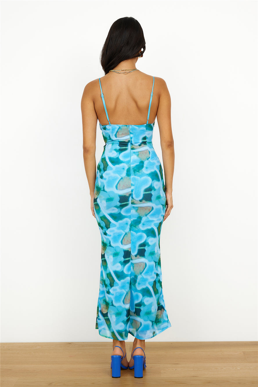 Vivid Colours Maxi Dress BlueCrush