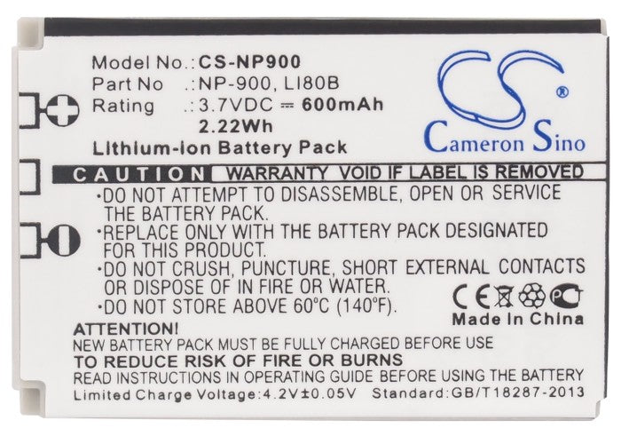 Benq DC C500 DC E43 DC E53 DC E53 DC E63 DC E720 Replacement Battery BatteryClerkcom Camera