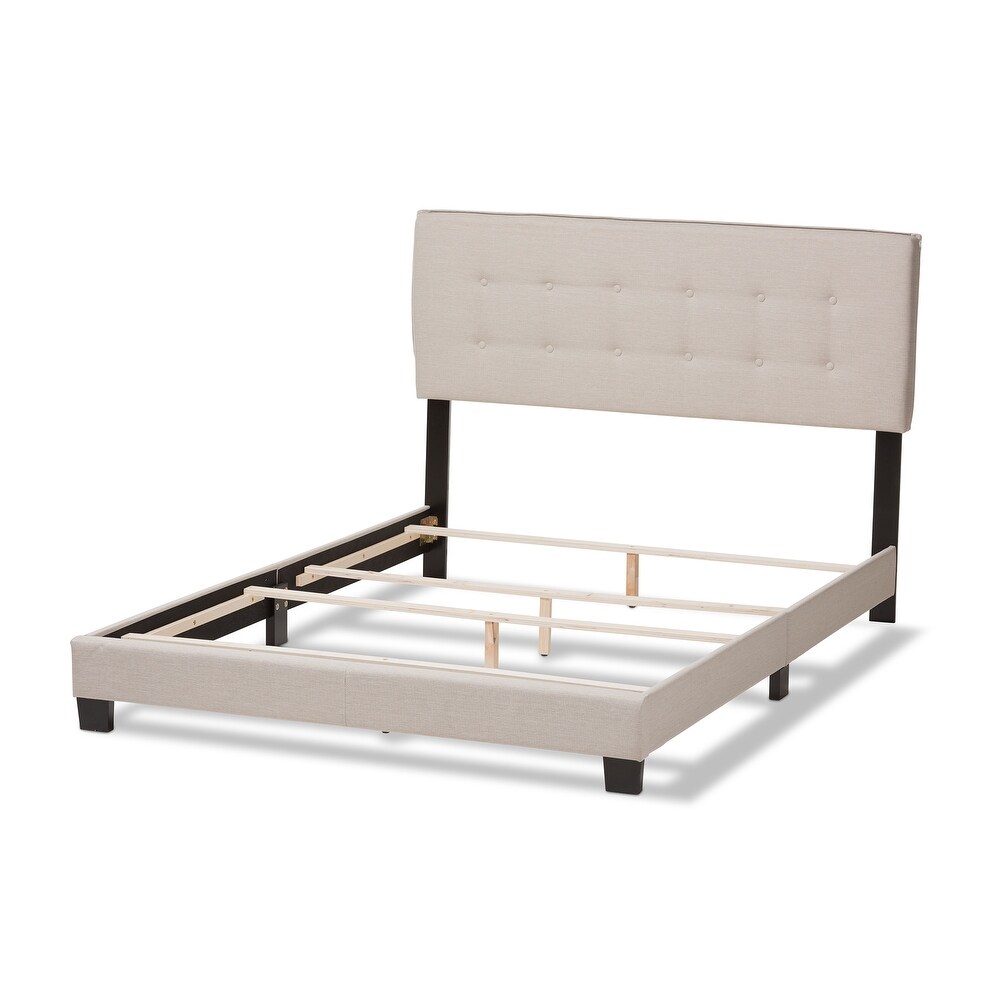 Contemporary Fabric Bed by Baxton Studio