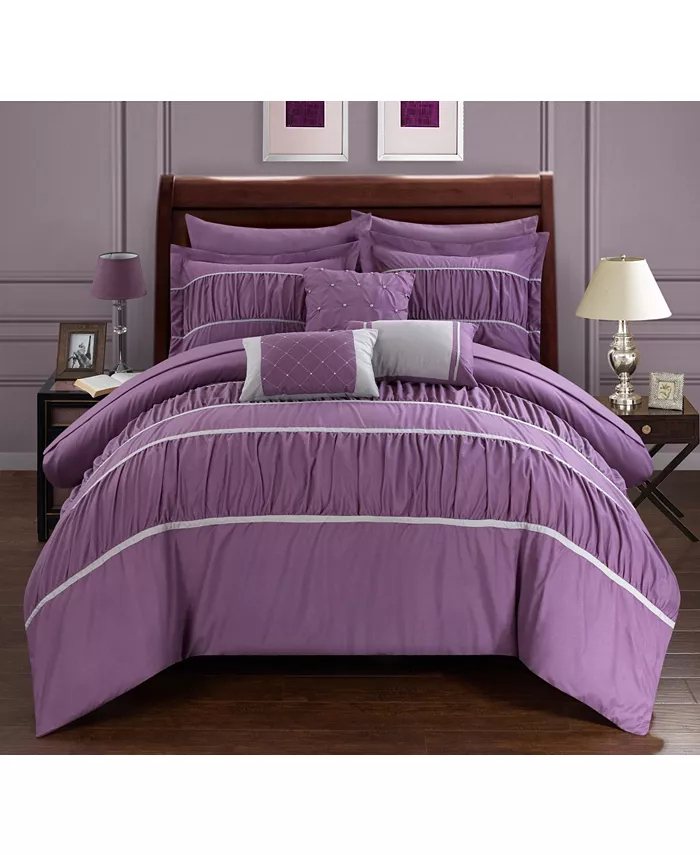 Chic Home Cheryl 10-Pc Queen Comforter Set