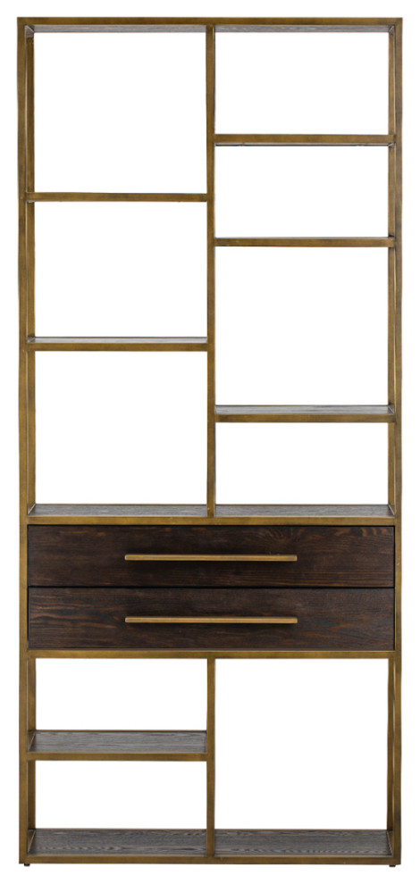 Brown Ash Bookcase  Liang  ampEimil Mervyn   Transitional   Bookcases   by Oroa   Distinctive Furniture  Houzz