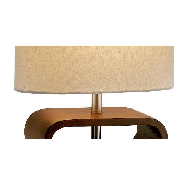 Rhythm Table Lamp Walnut Adesso