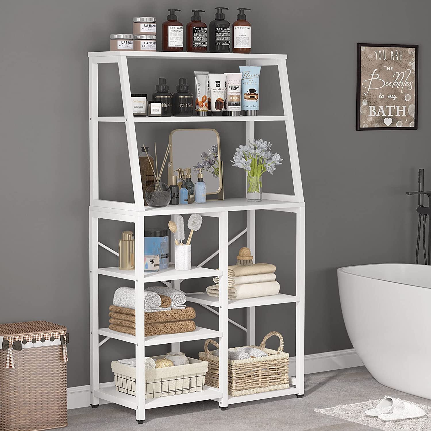 Tribesigns Kitchen Baker’s Rack with Storage Shelves