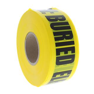 IDEAL 3 in. x 1000 ft. Buried Electrical Line Caution Tape Yellow (1 Roll) 42-102