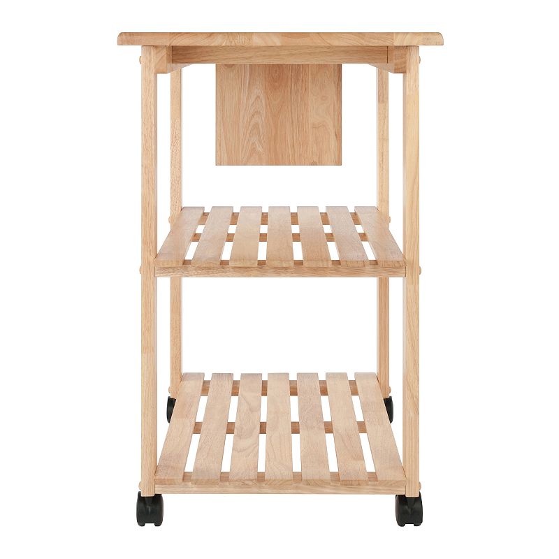 Winsome Knife Block and Cutting Board Kitchen Cart