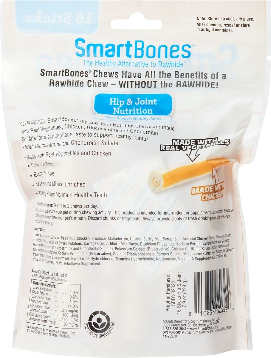 SmartBones Hip and Joint Care Chicken Chews Dog Treats