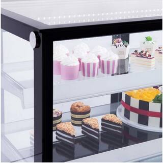 Cooler Depot 48 in. W 18.7 cu. ft. Commercial Glass Refrigerated Bakery Refrigerator Display Showcase in Stainless DXXCW-371