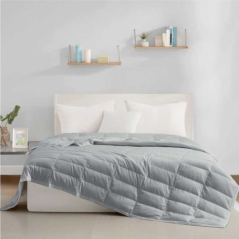 Unikome TENCE Lyocell Luxury Quilted 75% White Down Lightweight Blanket For Bed