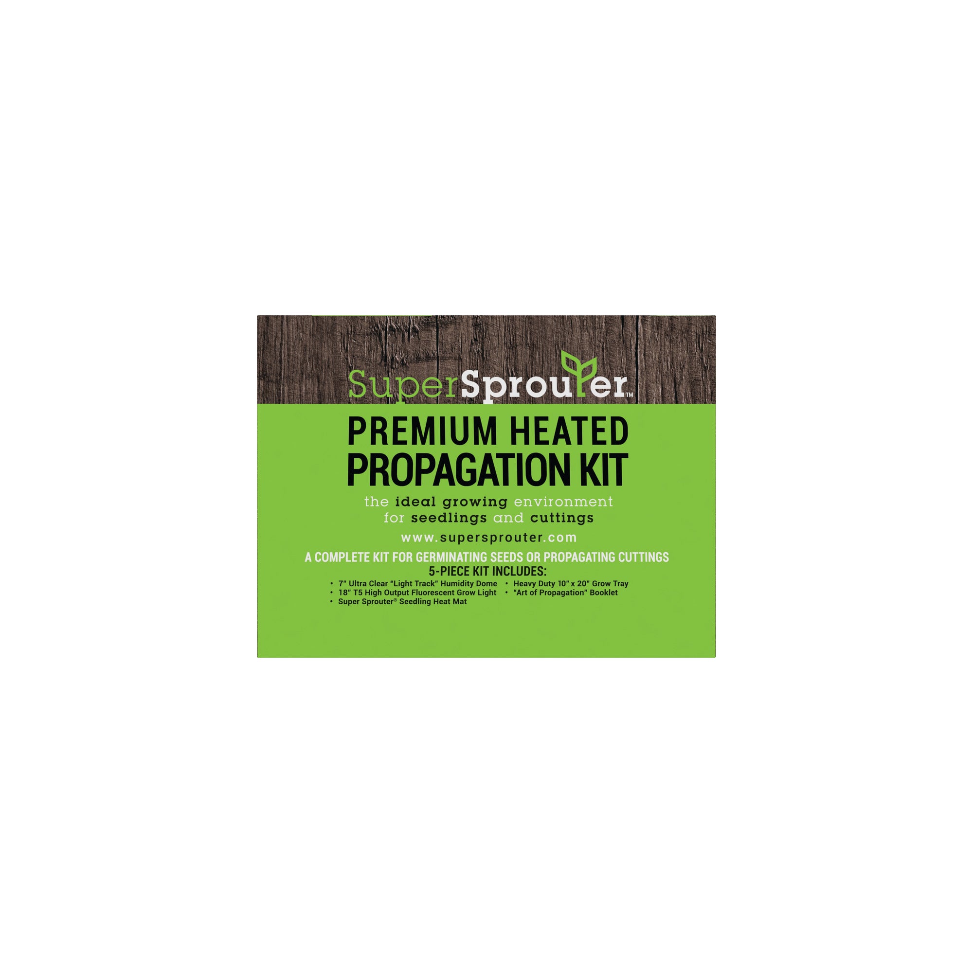 Super Sprouter Premium Heated Propagation Kit， For Seedlings and Cuttings