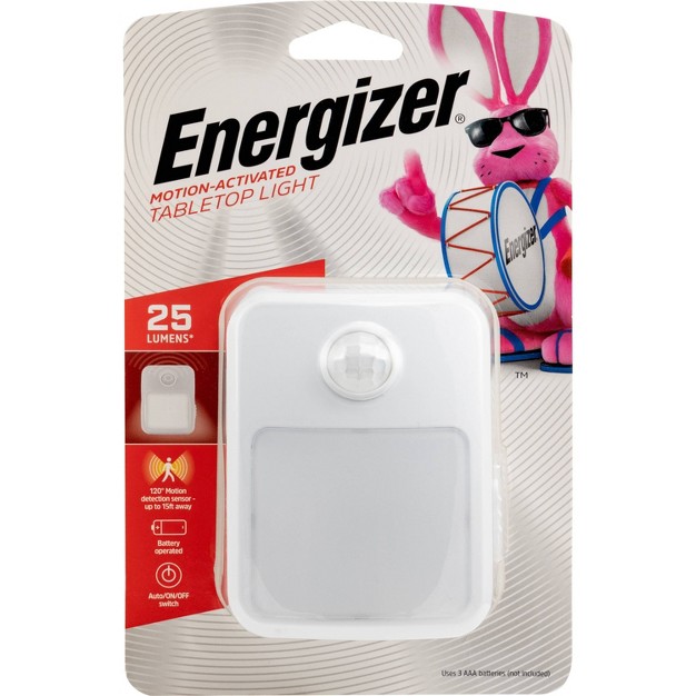 Energizer 40 Lumens Indoor Led Tabletop Motion Sensing Nightlight White