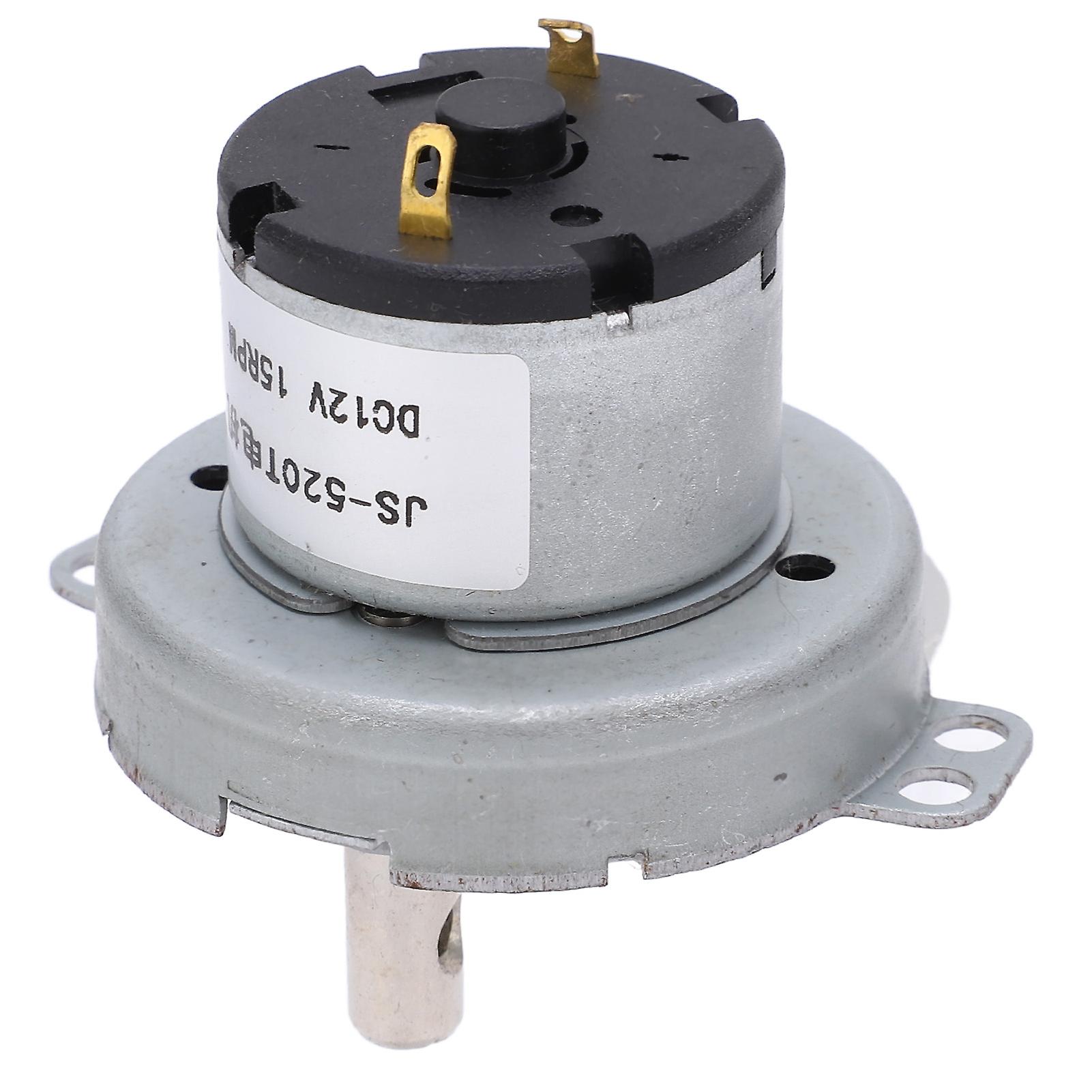 Js520t Dc Geared Motor Durable 12v 15rpm Gear Reducer Motor For Electronic Products