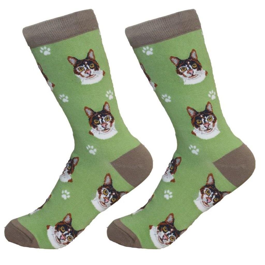 Cat Crew Socks - Calico