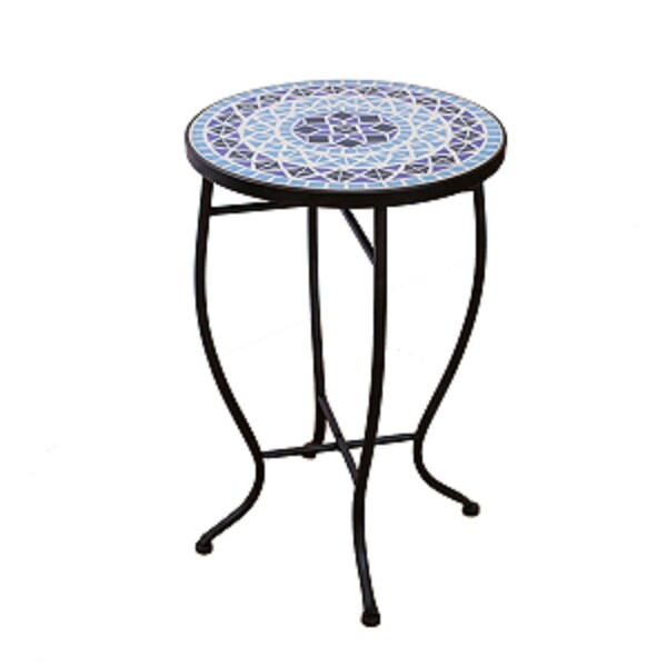 Saint Birch Modern MultiColor Mosaic Accent Table