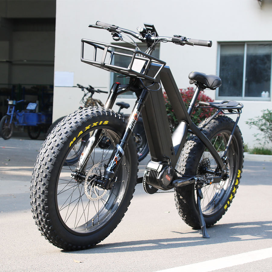 popular Snow Fat electric bike 48V 1000W BAFANG mid Motor  city e bike chain drive fat tire electric bike