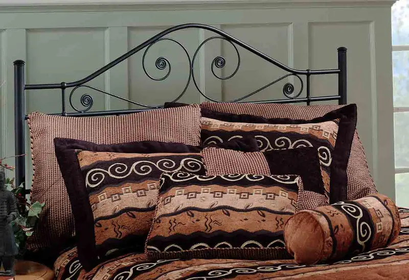 Harrison Black King Metal Headboard