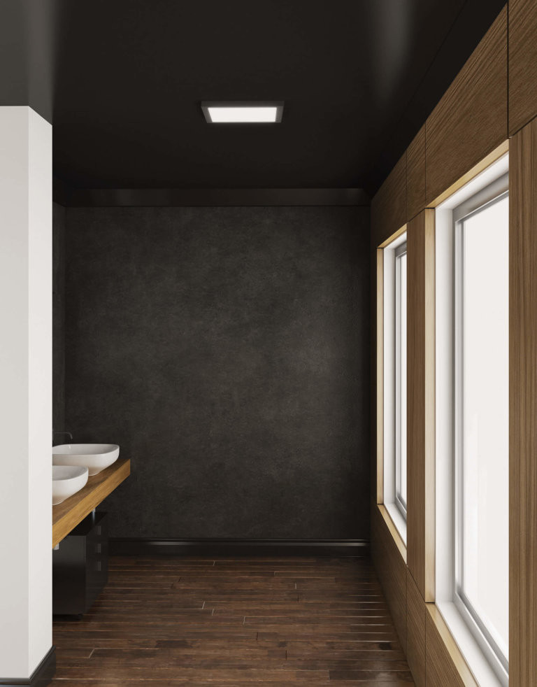 6 quotSquare Indoor/Outdoor LED Flush Mount   Modern   Outdoor Flush mount Ceiling Lighting   by DALS Lighting  Houzz