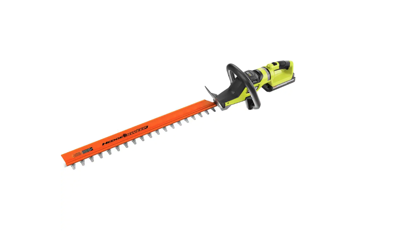 RYOBI RY40640VNM 40V HP Brushless 26 in. Cordless Battery Hedge Trimmer with 2.0 Ah Battery and Charger