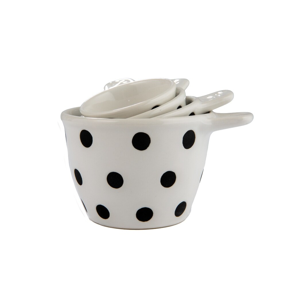 Ceramic Measuring Cups with Polka Dots   4.6\