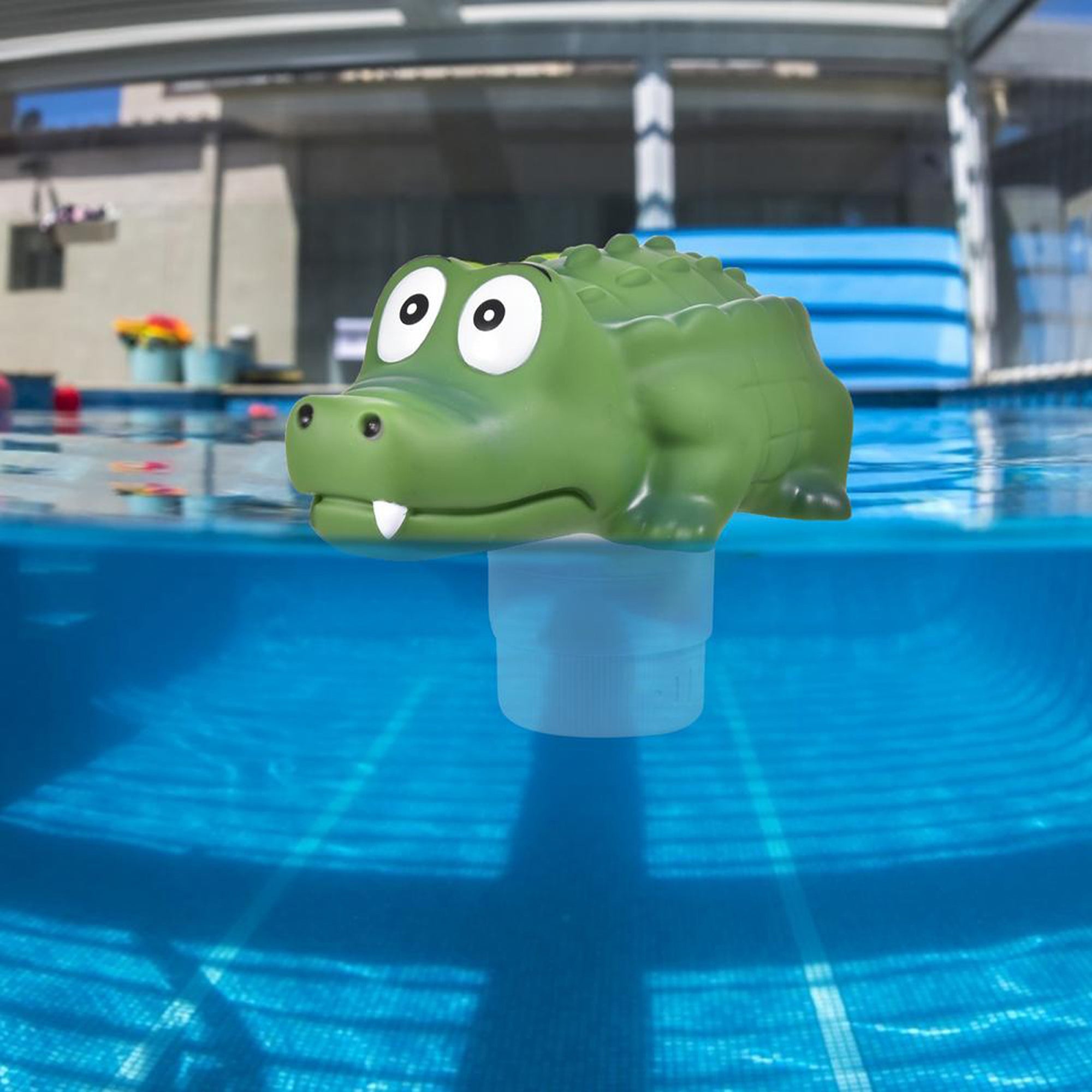 Floating Pool Chlorine Dispenser for 3 inch Chlorine Tablets, Cartoon Frog-Shape Chlorine Tablet Holder