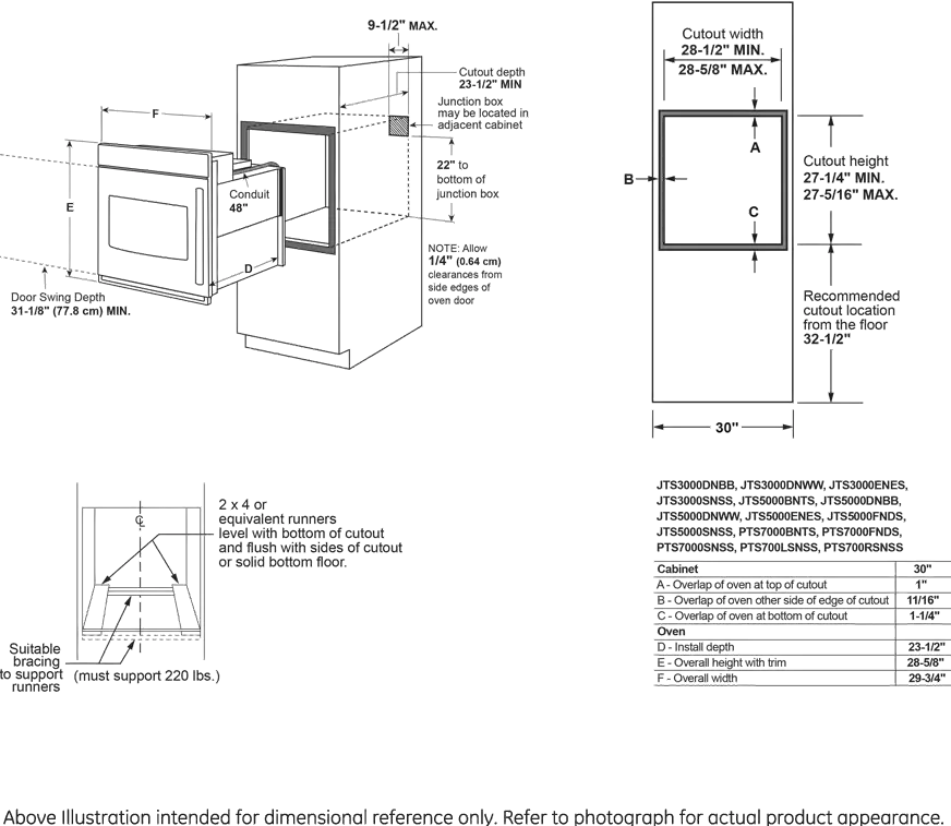 GE Profile Single Wall Oven PTS700LSNSS