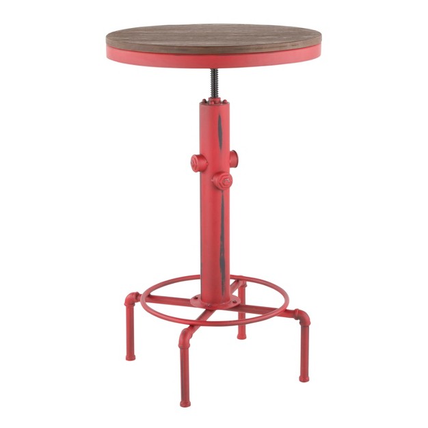 Hydra Industrial Adjustable Bar Table Lumisource