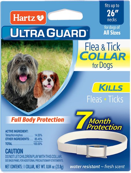 Hartz UltraGuard Flea and Tick Collar for Dogs， up to 26\