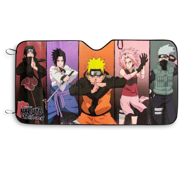 Just Funky Naruto Shippuden Characters Sunshade For Car Windshield 58 X 28 Inches