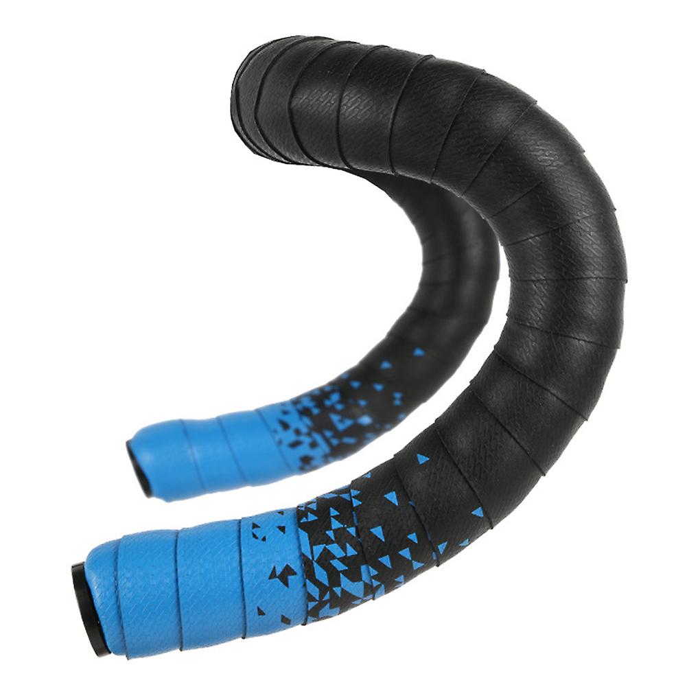 Bicycle Handlebar Tape Bent Grip Bar Tape Breathable Cycling Bike  Handle Bandage Wrap Strapblack And Blue