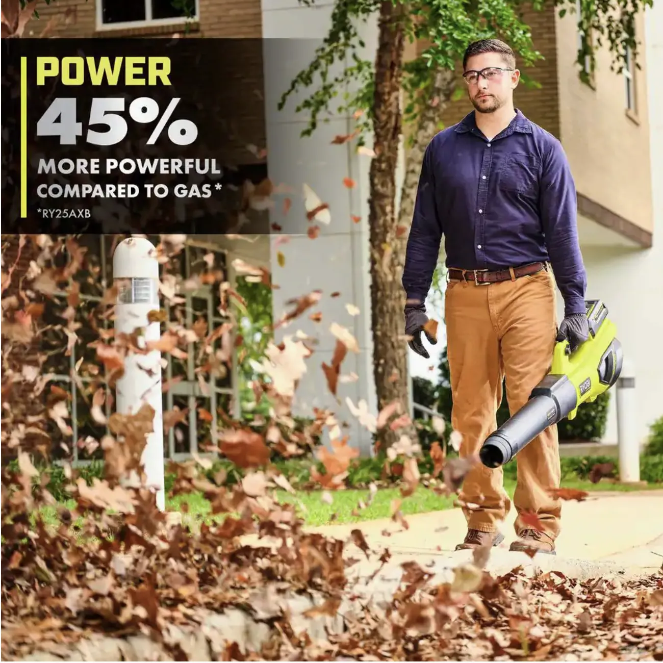 Ryobi 40V HP Brushless Whisper Series 190 MPH 730 CFM Cordless Battery Jet Fan Leaf Blower with (2) 4.0 Ah Batteries and Charger