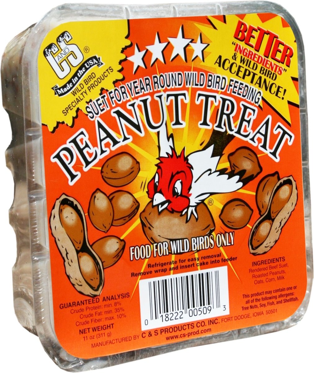 CandS Peanut Treat Suet Wild Bird Food