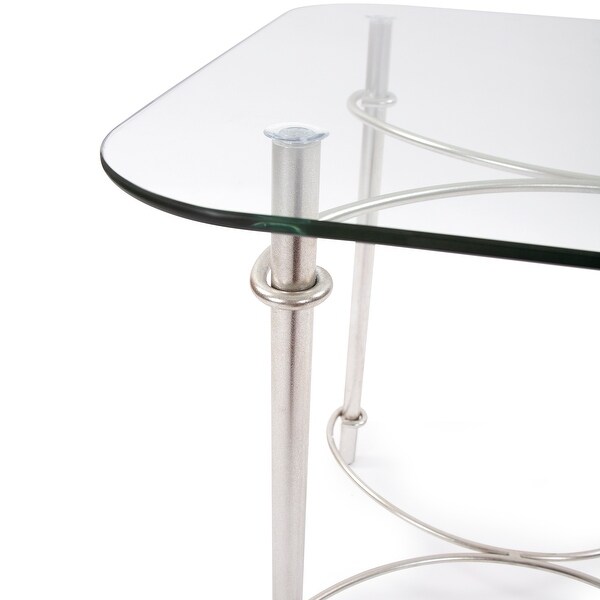 Allan Andrews Square Side Table with Stylized Arched Details