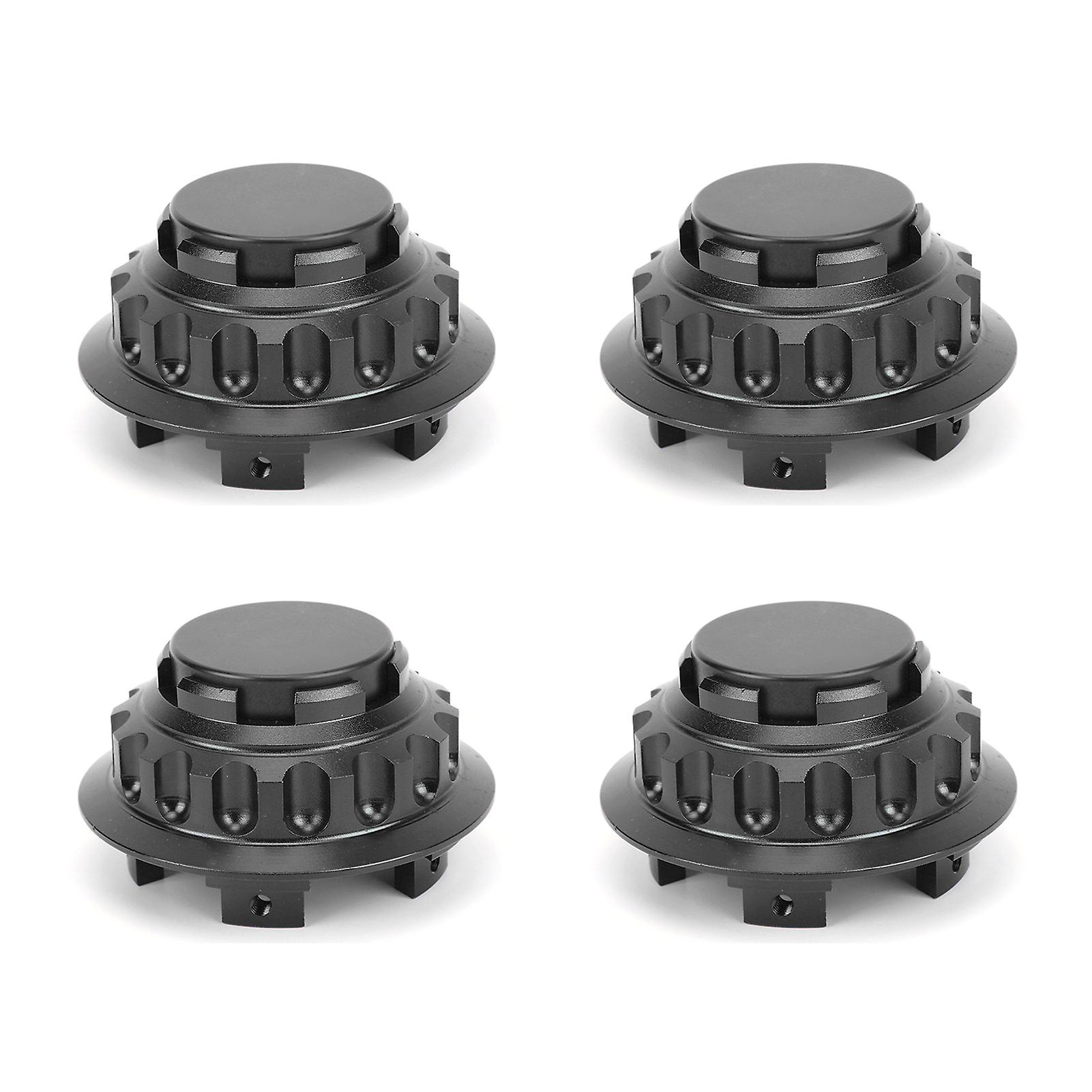 4pcs 3in Wheel Center Hub Caps Aluminum Alloy Covers 7pp601149a Replacement Accessoryblack