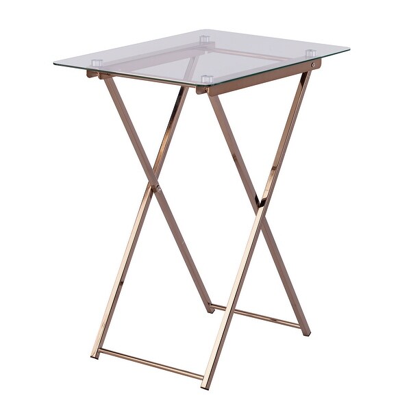 SEI Furniture Hinding Folding Tray Table