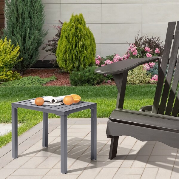 VredHom Outdoor Aluminum Patio Side Table