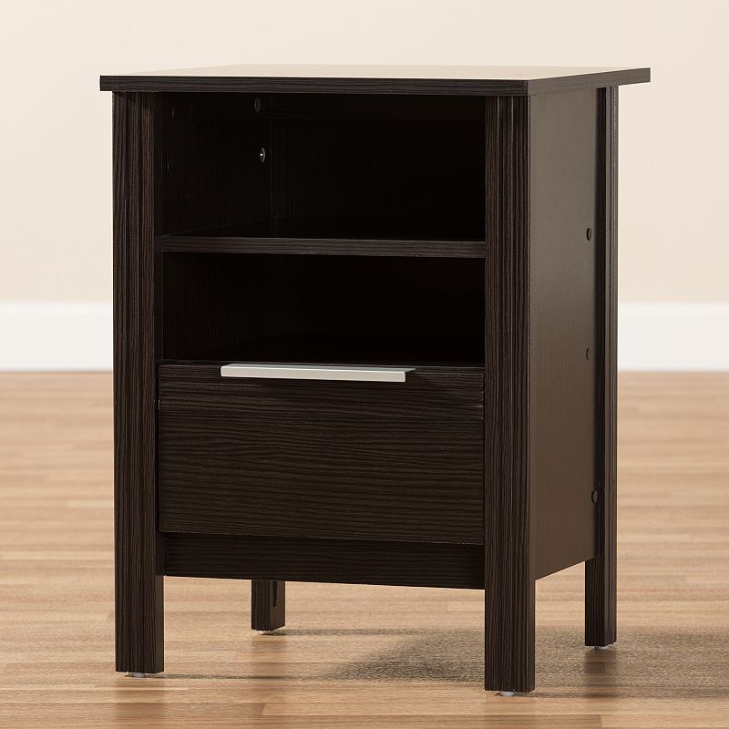 Baxton Studio Hamish Espresso Nightstand