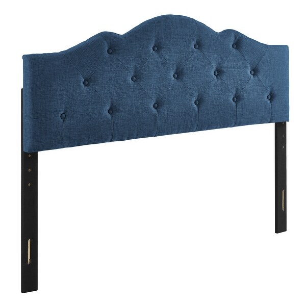 Charlie Upholstered Tufted Round Headboard - - 35372119