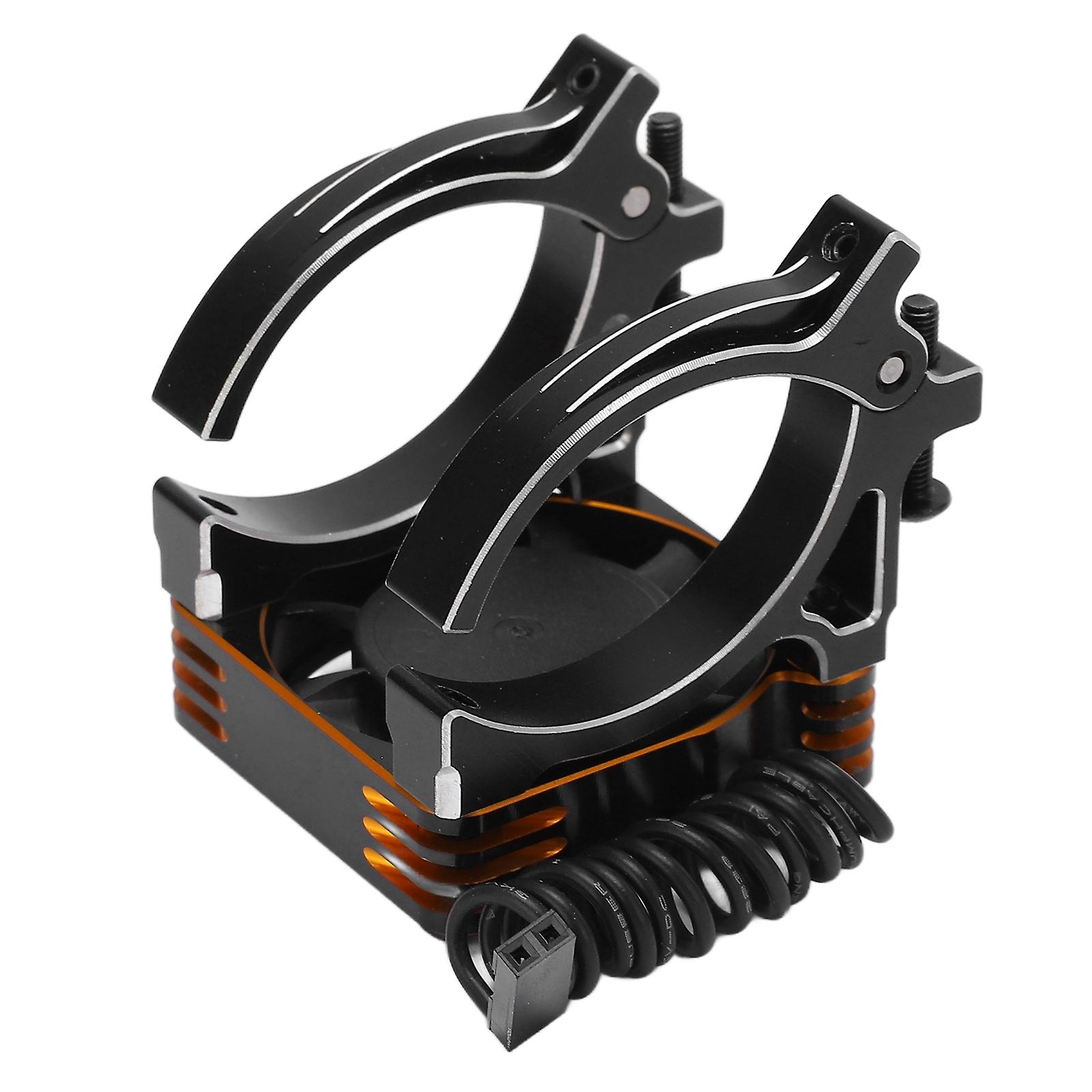 40mm Motor Cooling Fan Aluminum Alloy Fan With Bracket For Remote Control Model Car 4042mm Diameter Motororange And Black