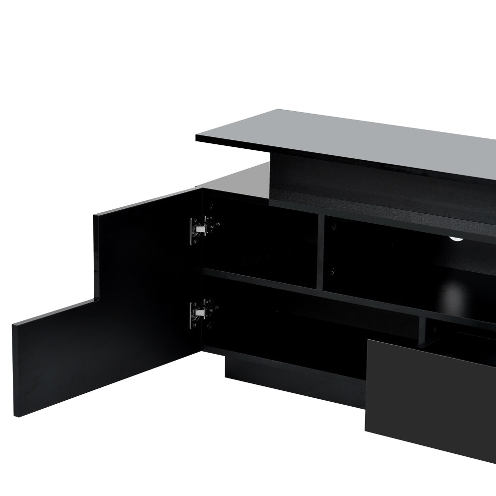 Modern Stylish Functional TV stand with Color Changing LED Lights