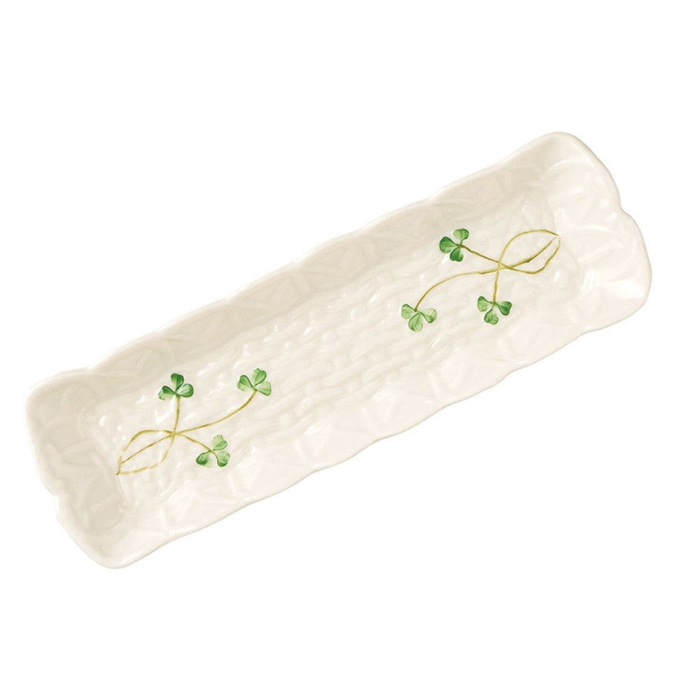 Belleek Classic Shamrock Mint Tray