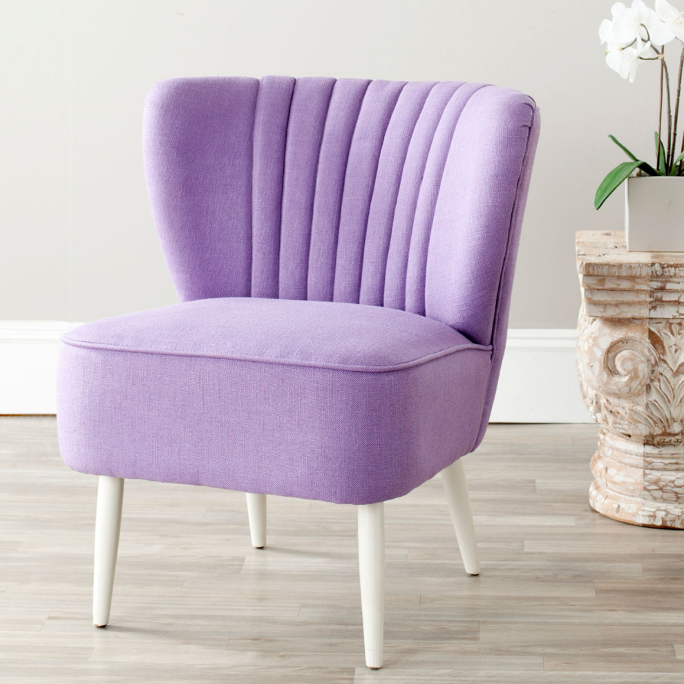 Lori Accent Chair Lavender   Midcentury   Armchairs And Accent Chairs   by V.S.D Furniture  Houzz