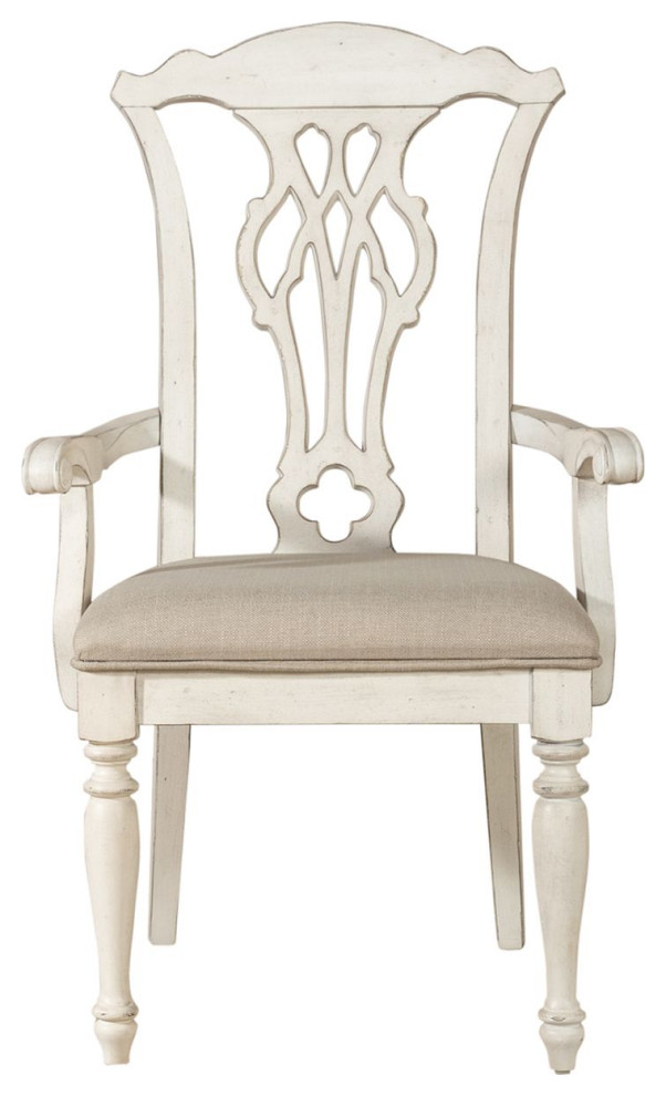 Chateau Splat Back Dining Chair in White Finish   French Country   Dining Chairs   by Crafters and Weavers  Houzz