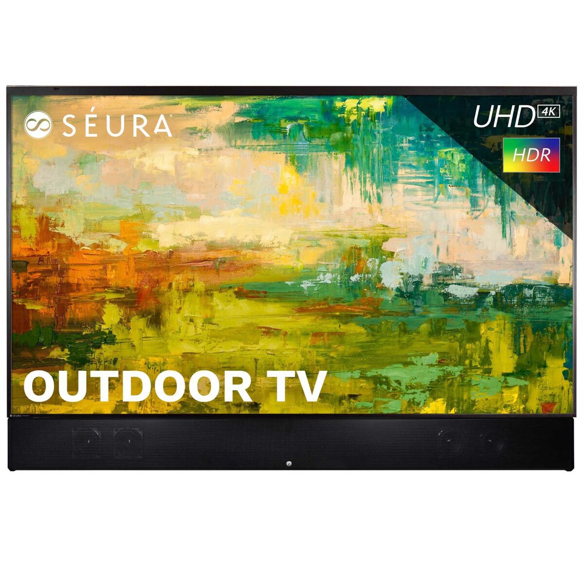 Seura Shade Series 2 65andPrime; W/ Soundbar 4K UHD HDR LED Outdoor TV