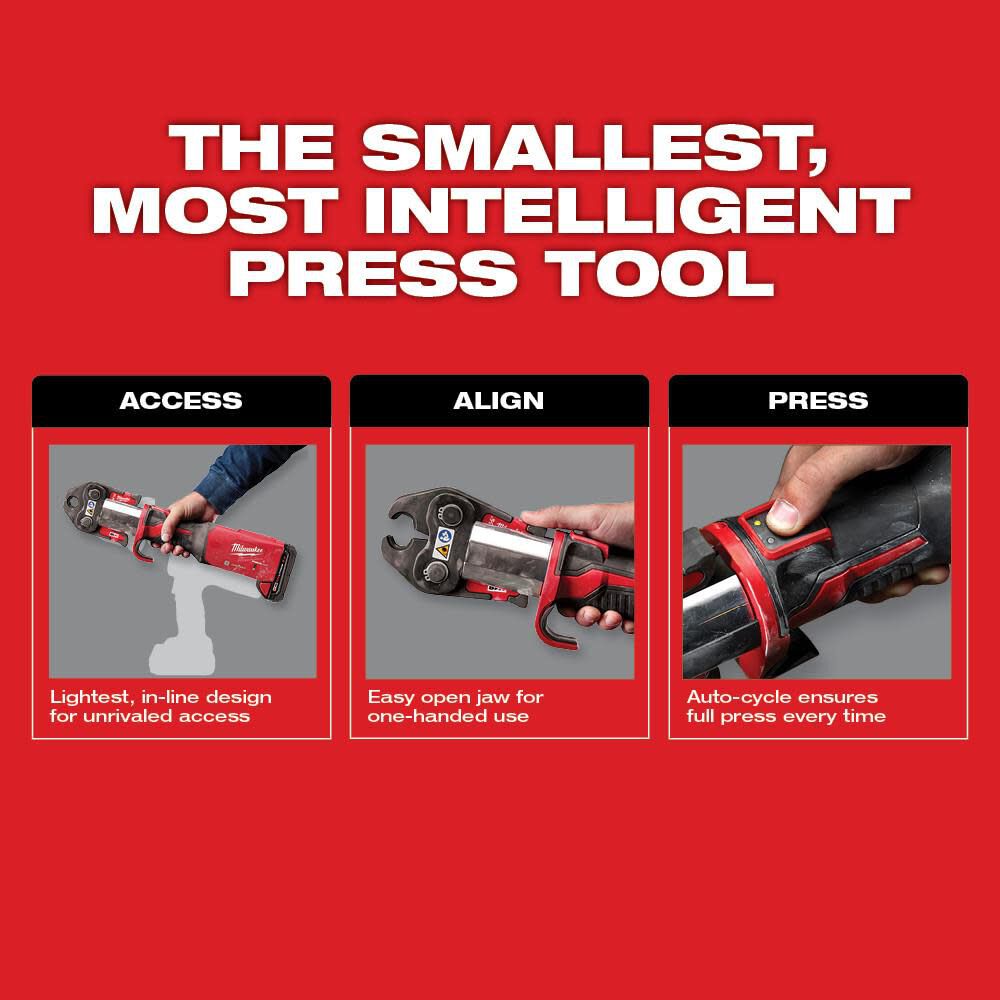 Milwaukee M18 FORCE LOGIC Press Tool with ONE-KEY with 1/2