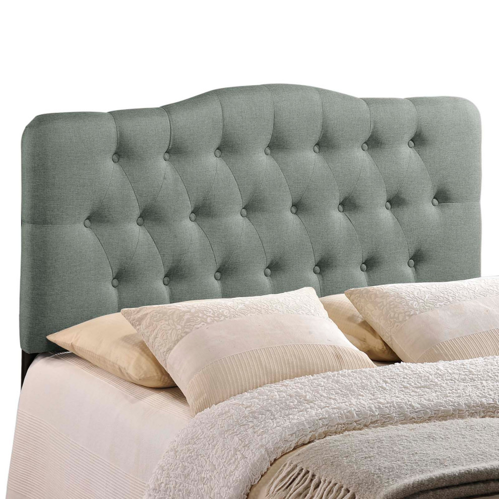 Annabel Full Tufted Upholstered Fabric Headboard   Transitional   Headboards   by Modway  Houzz