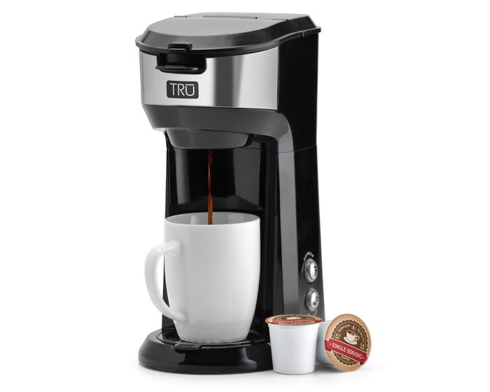 TRU Single Serve Dual Brew Coffee Maker - CM-1177