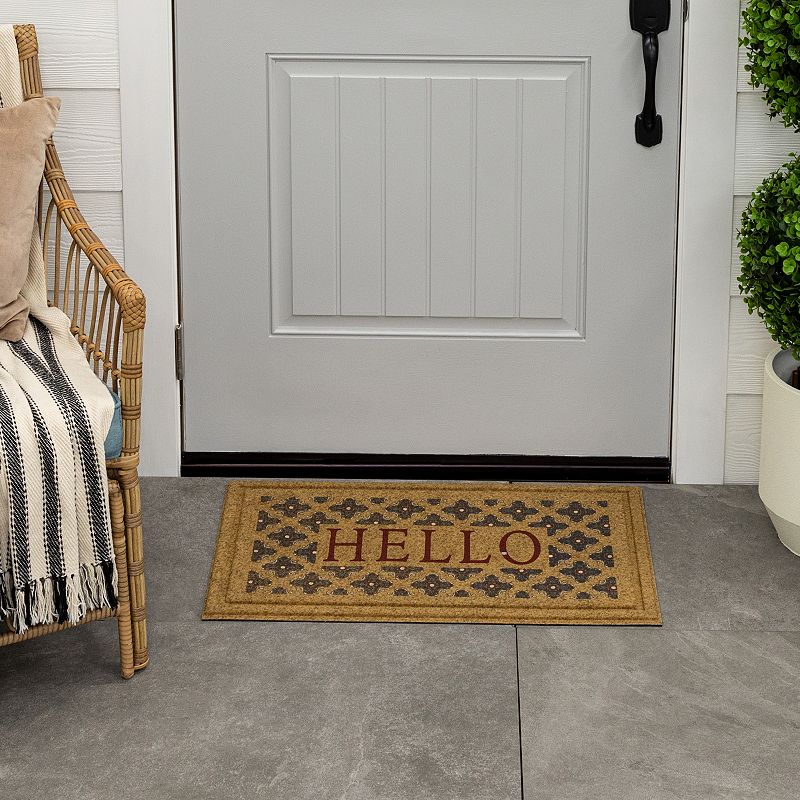 Sonoma Goods For Life® Hello Border 18 x 30 All Weather Doormat